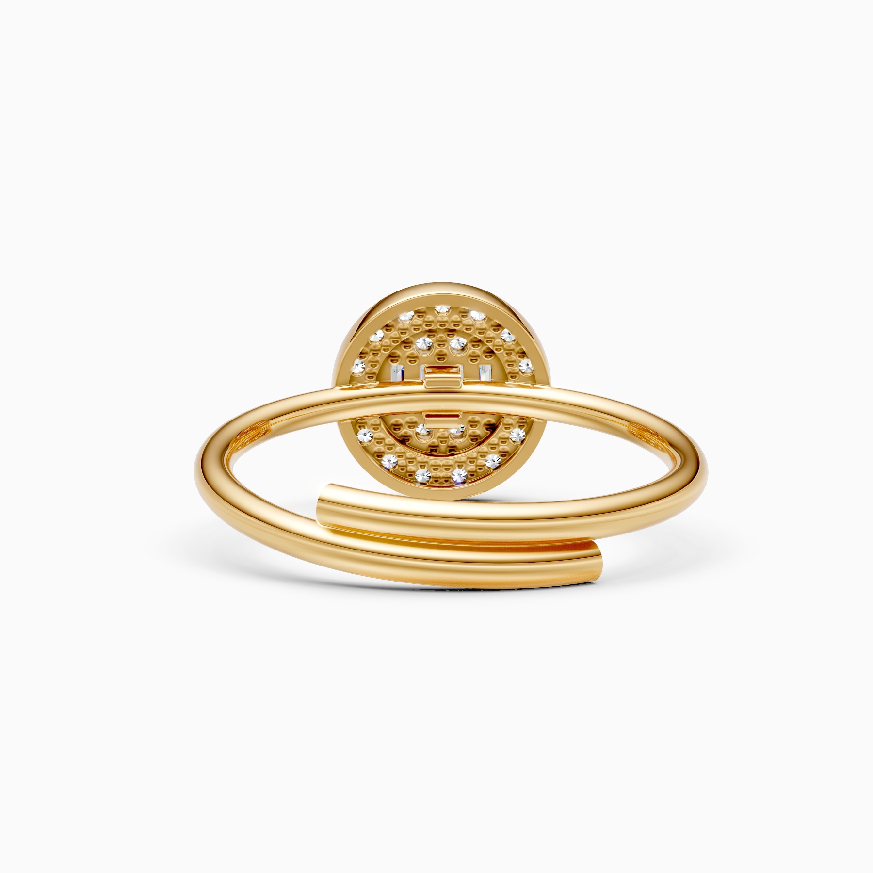 Eternal Halo & Celeste Baguette Lab Grown Diamond Ring